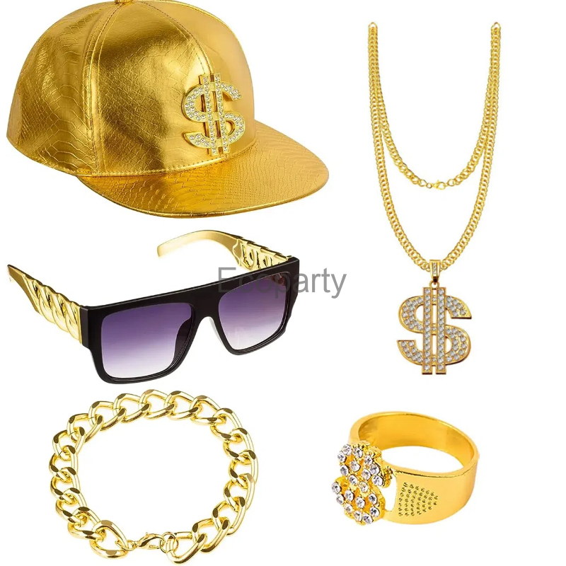 Men'S Accessories In The 90S - Ensemble d'accessoires de costume Hip Hop