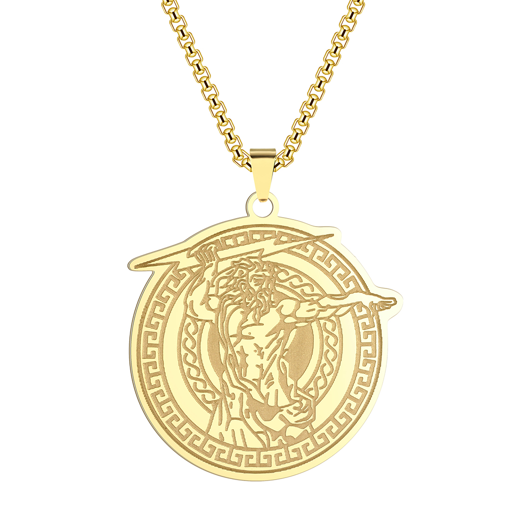 Zeus Men Accessories - Collier pendentif Z192.Vintage pour hommes et