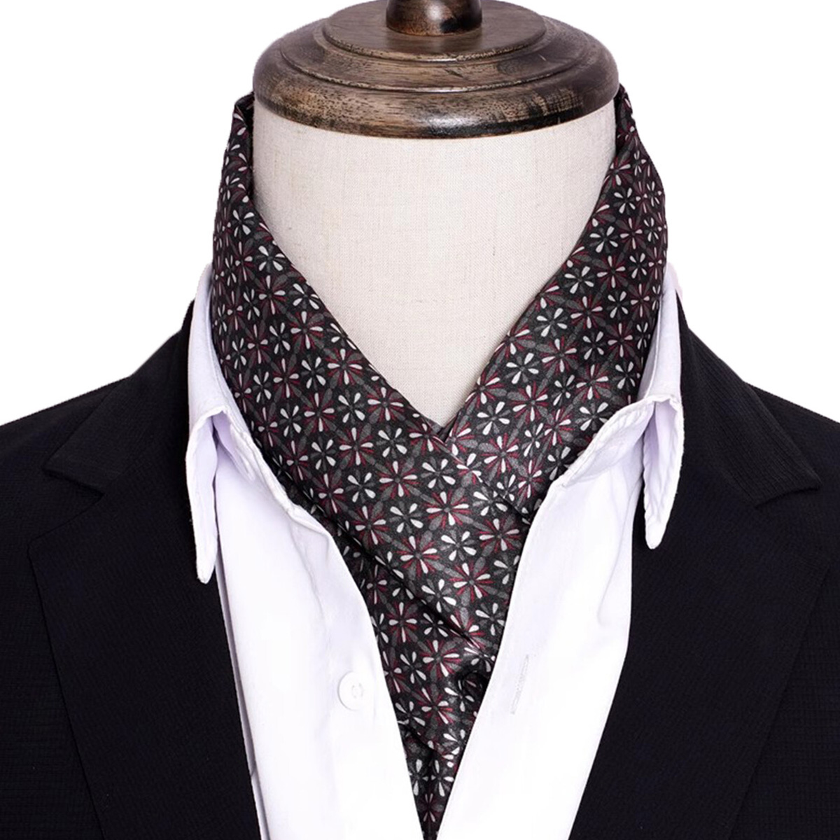 Men Accessories For Travel - Nouveau foulard en soie à rayures