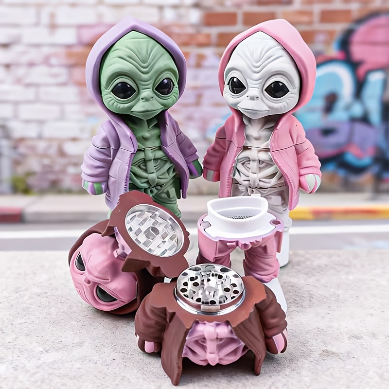 Men Accessories For Gift - Moulin à herbes amusant Alien, broyeur