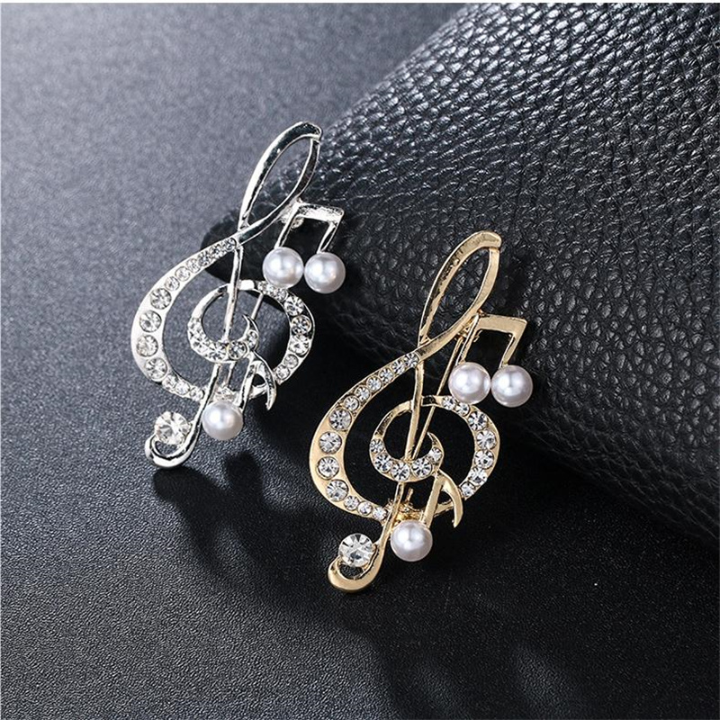 Men'S Accessories Gift Ideas - Broches de notes musicales élégantes, 1