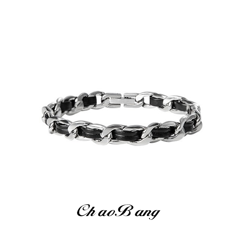 Men'S Accessories High End - Bracelet tendance en acier titane et