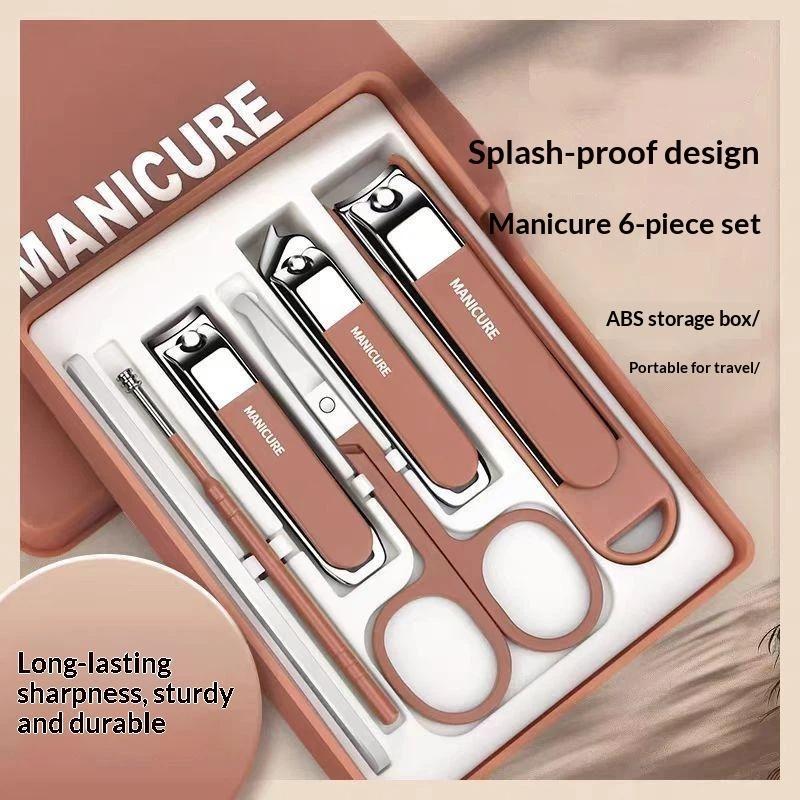 Men Accessories Combo Set - Ensemble de coupe-ongles anti-éclaboussures en acier