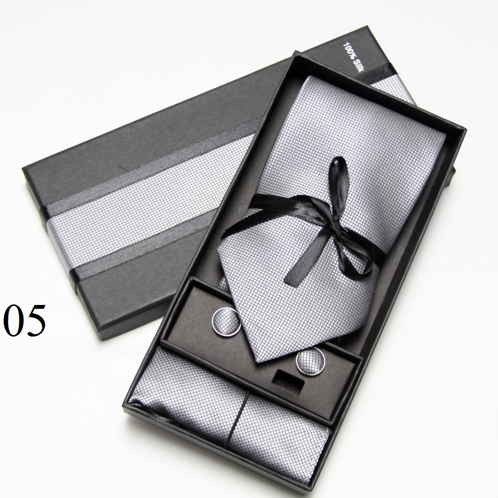 Ensemble de cravates solides,  - Men Accessories Combo Set avis et prix