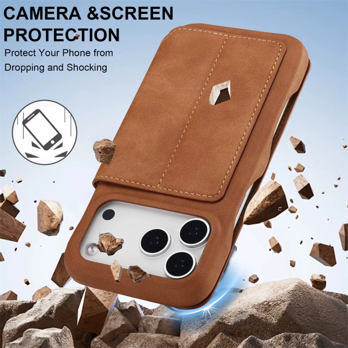Portefeuille en cuir à rabat m - Phone Wallet Combo avis et prix