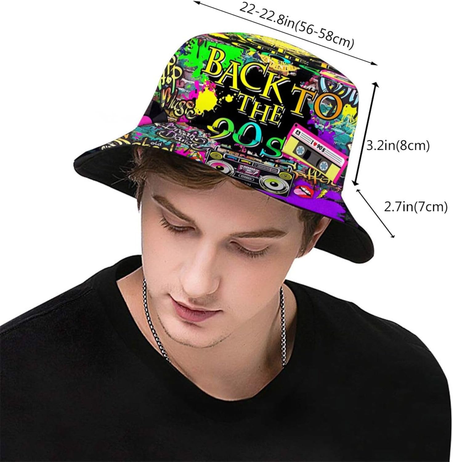 Chapeau Bob Rétro Mode Années  - Men'S Accessories In The 90S avis et prix