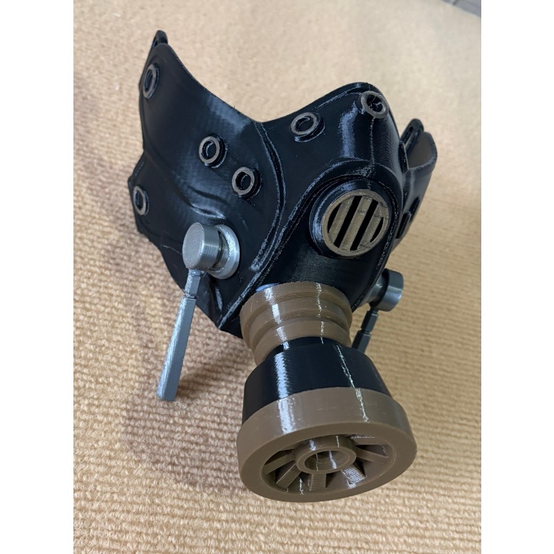 Masque à gaz noir imprimé en 3 - Men Accessories For Suit avis et prix