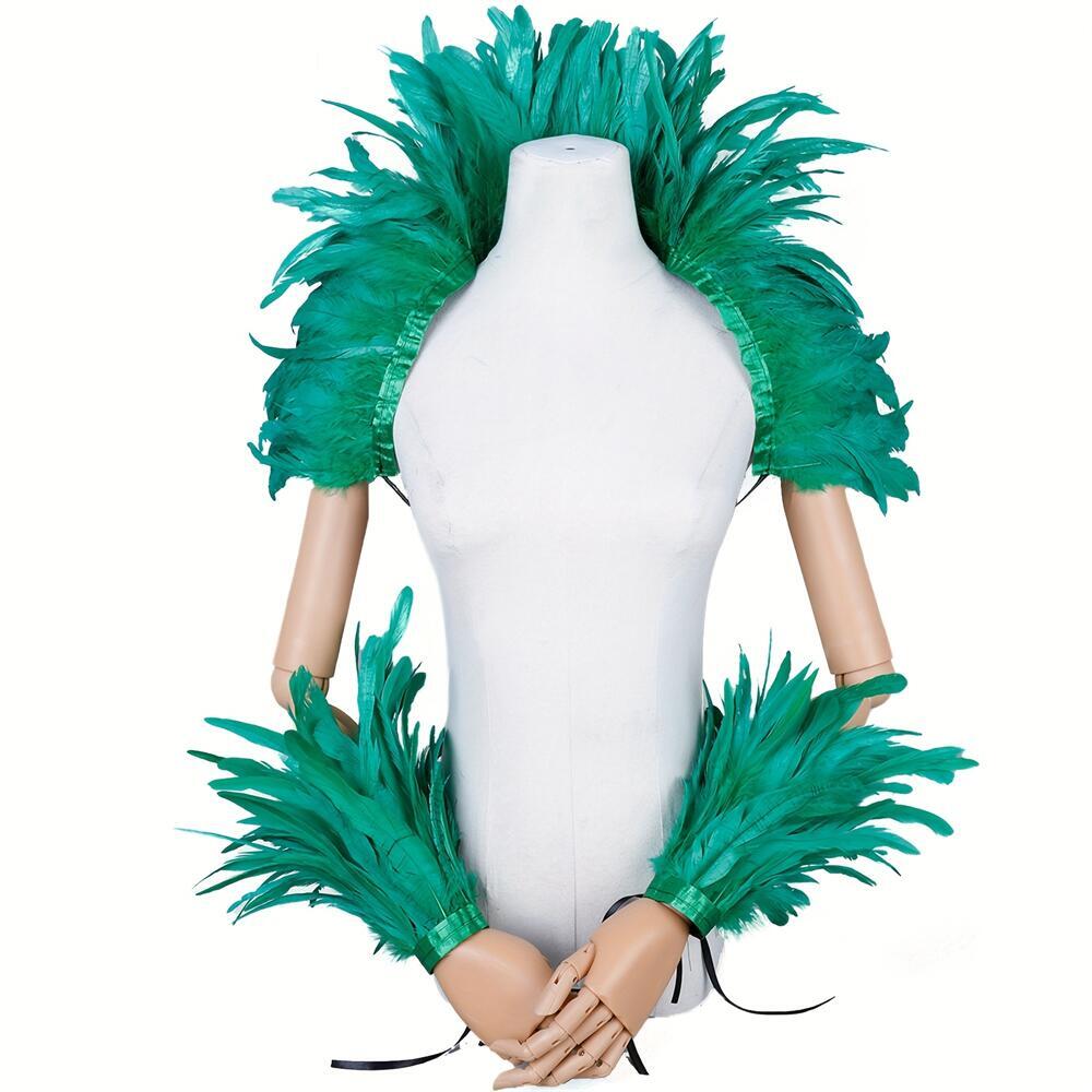 Châle élégant en plumes rouges - Men Accessories Elegant avis et prix